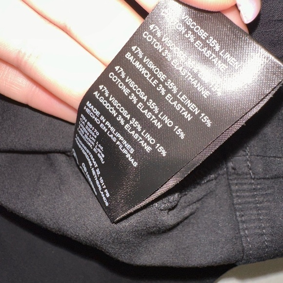 NWT By Anthropologie women’s black cargo mini skirt XLP trendy - Picture 6 of 8